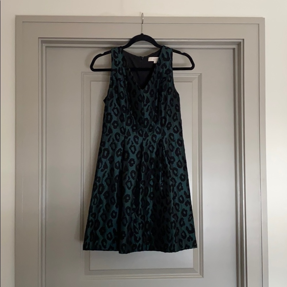 A-line leopard print dress